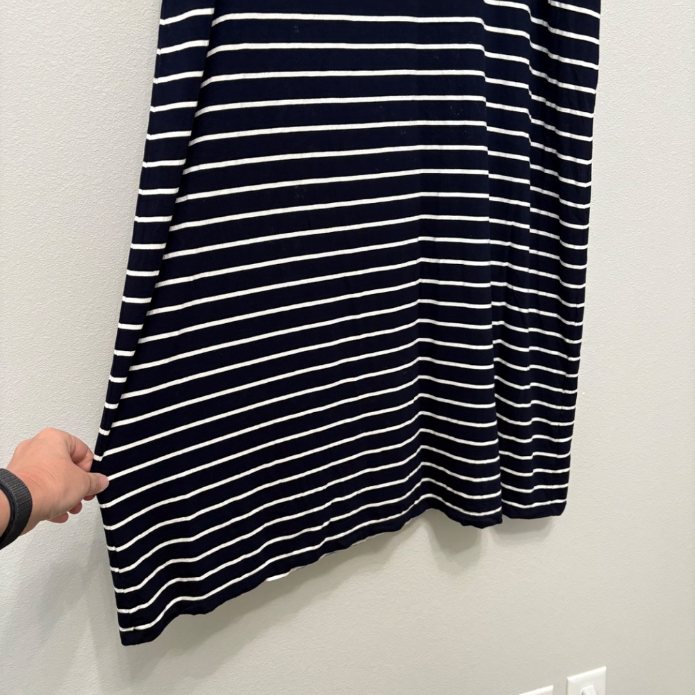 J. Crew Factory Navy & White Striped Pull-on Maxi Skirt - XL - Picture 3 of 6